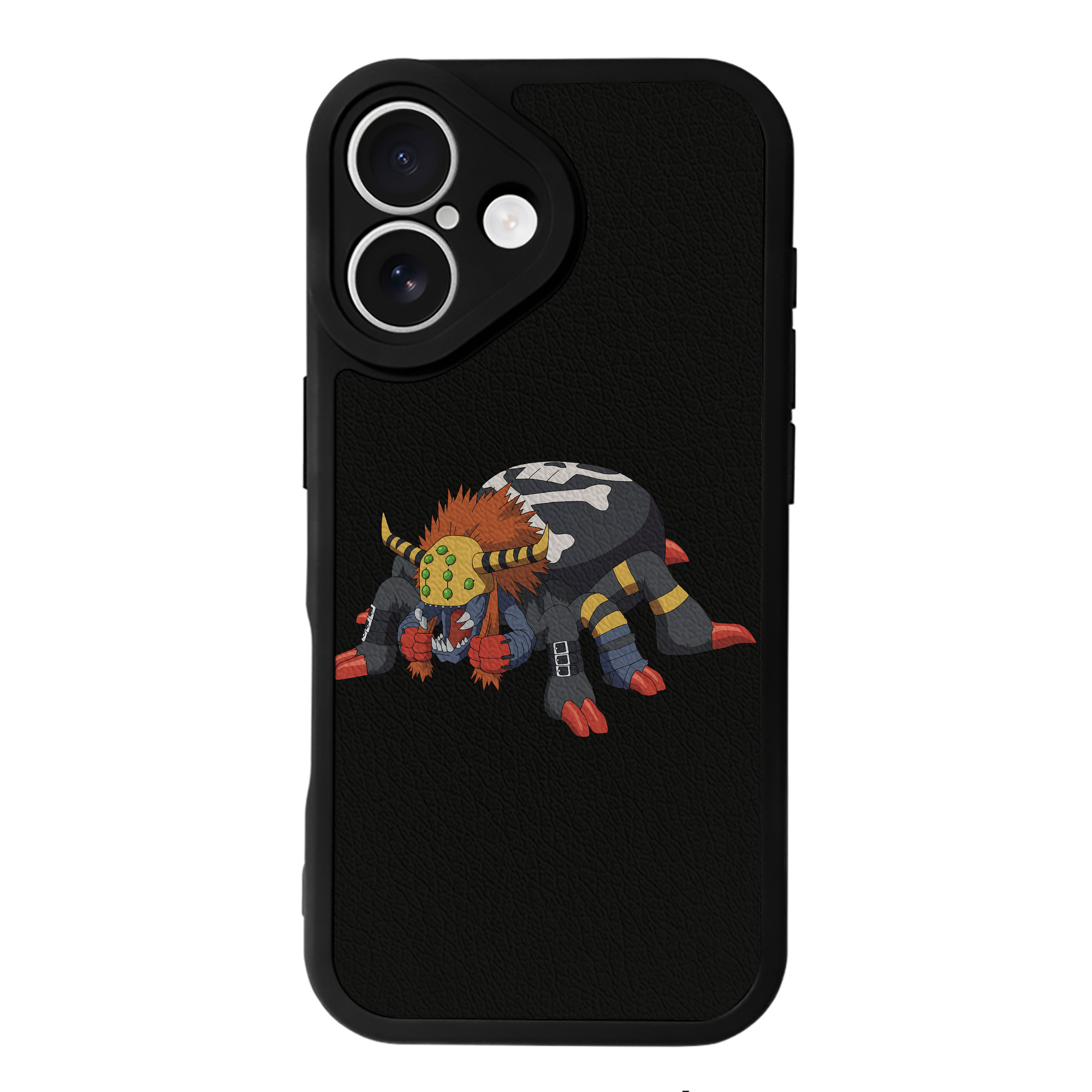（画像用） Digimon デジタルモンスター/デジモン 【iPhone 16シリーズ対応】シリコンスマホケース（レザー調） 材質：シリコン